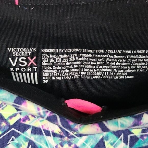 Victoria's Secret VSX Sport Glow-in-the-dark knockout legging workout pant Small - Picture 6 of 7